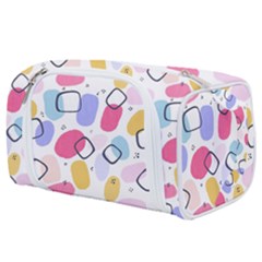 Watercolor Circles  Abstract Watercolor Toiletries Pouch by SychEva