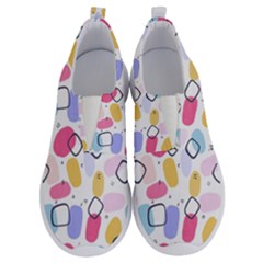 Watercolor Circles  Abstract Watercolor No Lace Lightweight Shoes by SychEva