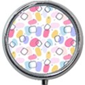 Watercolor circles. Abstract watercolor Mini Round Pill Box View1