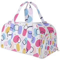 Watercolor Circles  Abstract Watercolor Burner Gym Duffel Bag by SychEva