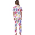 Watercolor circles. Abstract watercolor Kids  Satin Short Sleeve Pajamas Set View2