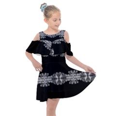 Gfghfyj Kids  Shoulder Cutout Chiffon Dress