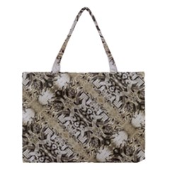 Vintage Ornate Interlace Pattern Medium Tote Bag