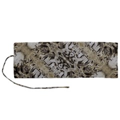 Vintage Ornate Interlace Pattern Roll Up Canvas Pencil Holder (m) by dflcprintsclothing