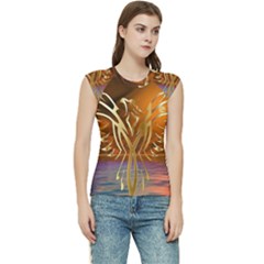 Pheonix Rising Women s Raglan Cap Sleeve Tee