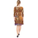 Pheonix Rising Quarter Sleeve Front Wrap Dress View2