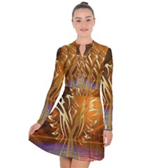 Pheonix Rising Long Sleeve Panel Dress by icarusismartdesigns