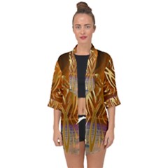 Pheonix Rising Open Front Chiffon Kimono by icarusismartdesigns