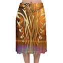 Pheonix Rising Velvet Flared Midi Skirt View1