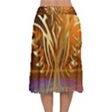 Pheonix Rising Velvet Flared Midi Skirt View2