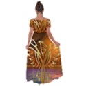 Pheonix Rising Off Shoulder Open Front Chiffon Dress View2