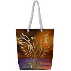 Pheonix Rising Full Print Rope Handle Tote (small) by icarusismartdesigns