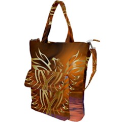 Pheonix Rising Shoulder Tote Bag by icarusismartdesigns