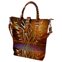 Pheonix Rising Buckle Top Tote Bag by icarusismartdesigns