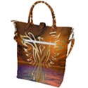 Pheonix Rising Buckle Top Tote Bag View2