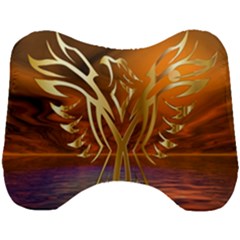 Pheonix Rising Head Support Cushion by icarusismartdesigns