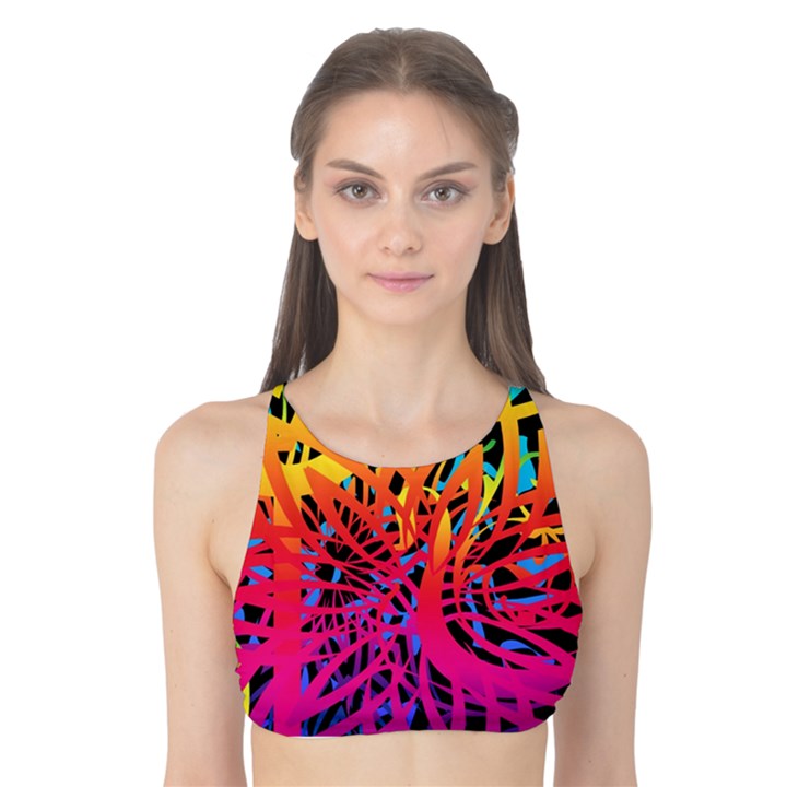 Abstract Jungle Tank Bikini Top