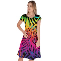 Abstract Jungle Classic Short Sleeve Dress