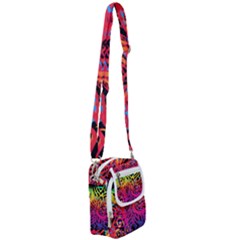 Abstract Jungle Shoulder Strap Belt Bag