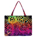 Abstract Jungle Zipper Medium Tote Bag View1