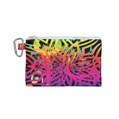 Abstract Jungle Canvas Cosmetic Bag (small)