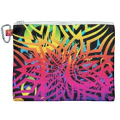 Abstract Jungle Canvas Cosmetic Bag (xxl)