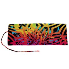 Abstract Jungle Roll Up Canvas Pencil Holder (s) by icarusismartdesigns