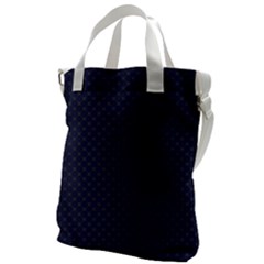 Motif Abstrait Bleu Fonce Canvas Messenger Bag by kcreatif