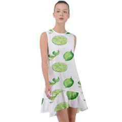 Lemon Frill Swing Dress by Sparkle