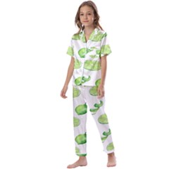 Lemon Kids  Satin Short Sleeve Pajamas Set