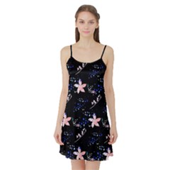 Sparkle Floral Satin Night Slip