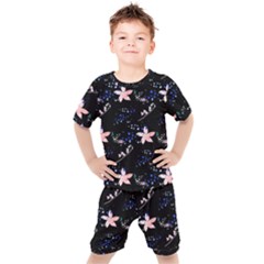 Sparkle Floral Kids  Tee And Shorts Set by Sparkle