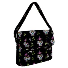 Skull Pattern Buckle Messenger Bag by Sparkle