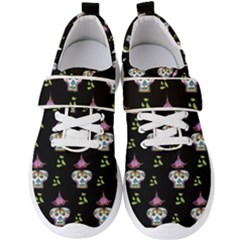 Skull Pattern Men s Velcro Strap Shoes by Sparkle