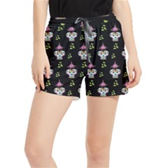 Skull Pattern Runner Shorts