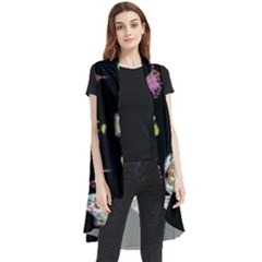 Skull Pattern Sleeveless Chiffon Waistcoat Shirt