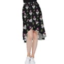 Skull Pattern Frill Hi Low Chiffon Skirt View1