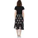 Skull Pattern Frill Hi Low Chiffon Skirt View2