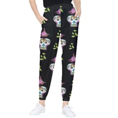 Skull Pattern Tapered Pants