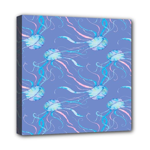 Jelly Fish Mini Canvas 8  X 8  (stretched) by Sparkle