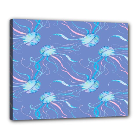 Jelly Fish Canvas 20  X 16  (stretched) by Sparkle