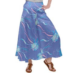 Jelly Fish Satin Palazzo Pants by Sparkle