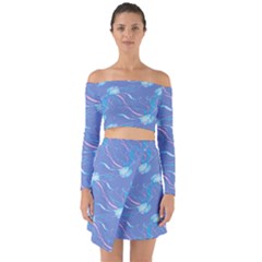 Jelly Fish Off Shoulder Top With Skirt Set by Sparkle