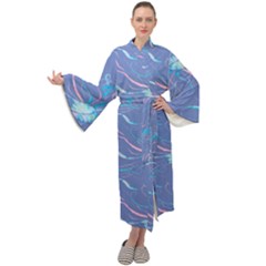 Jelly Fish Maxi Velour Kimono by Sparkle