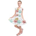 Floral Nature Kids  Short Sleeve Dress View1