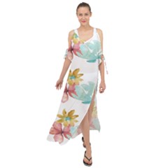 Floral Nature Maxi Chiffon Cover Up Dress by Sparkle