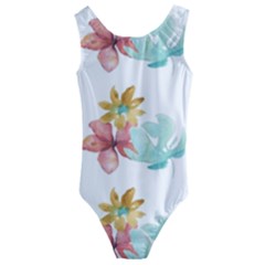 Floral Nature Kids  Cut-out Back One Piece Swimsuit by Sparkle