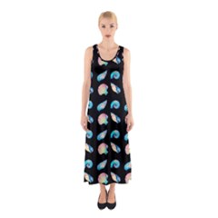 Sea Shells Sleeveless Maxi Dress