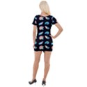 Sea Shells Short Sleeve Asymmetric Mini Dress View2