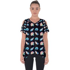 Sea Shells Cut Out Side Drop Tee by Sparkle